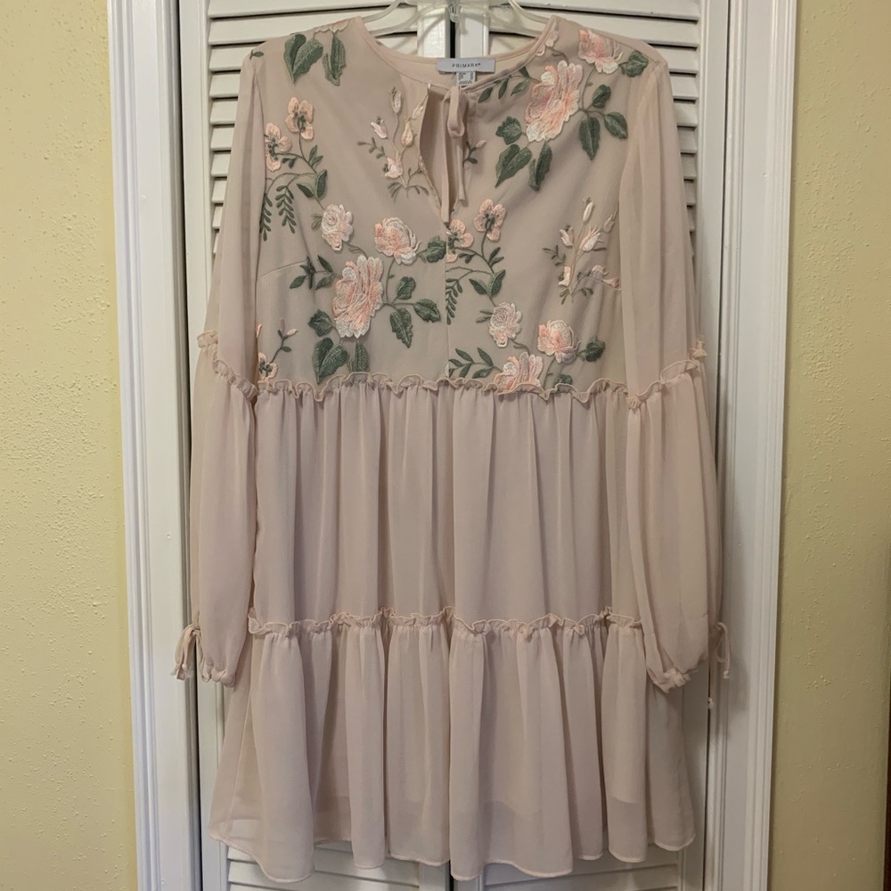 Primark embroidered babydoll dress